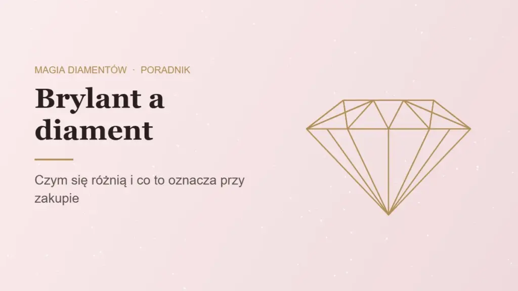Brylant a diament, różnice wyjaśnia jubiler Magia Diamentów