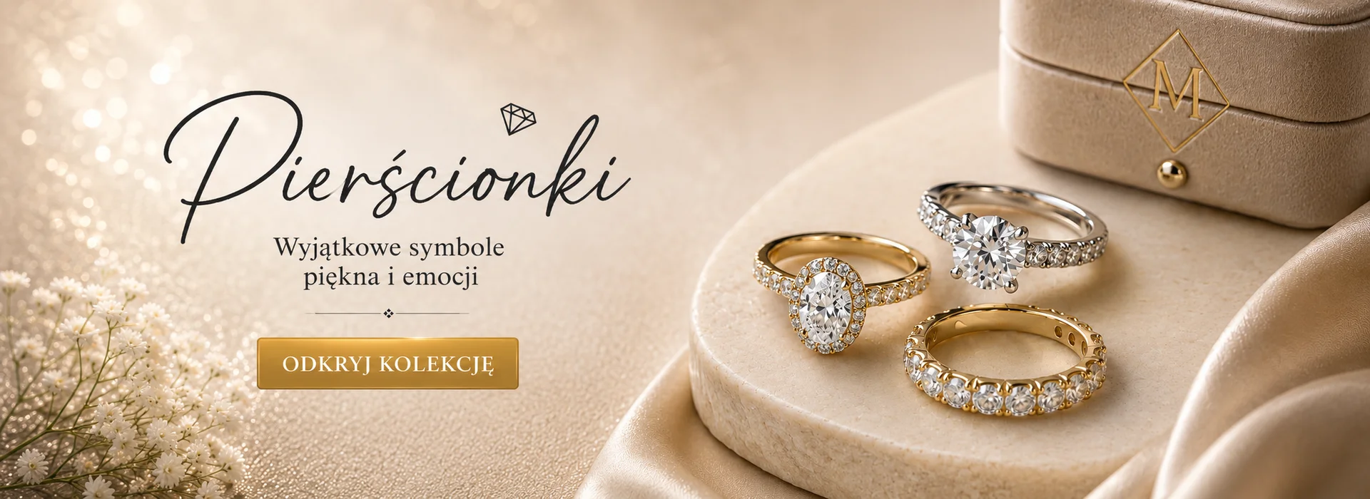 banner z pierścionkami