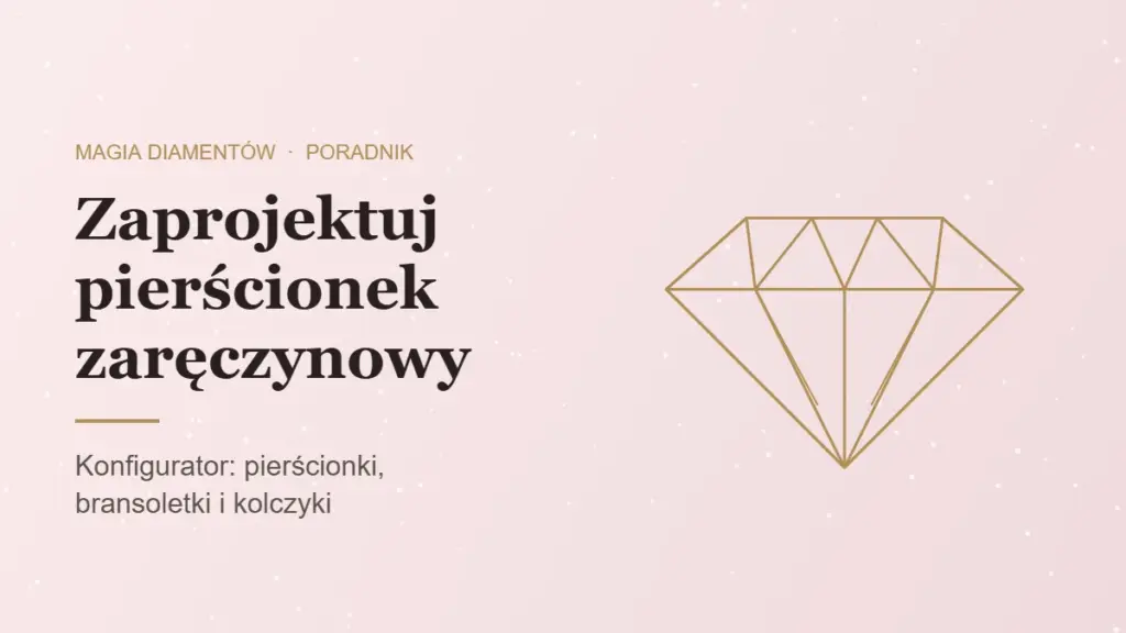Zaprojektuj pierścionek zaręczynowy online w konfiguratorze Magia Diamentów