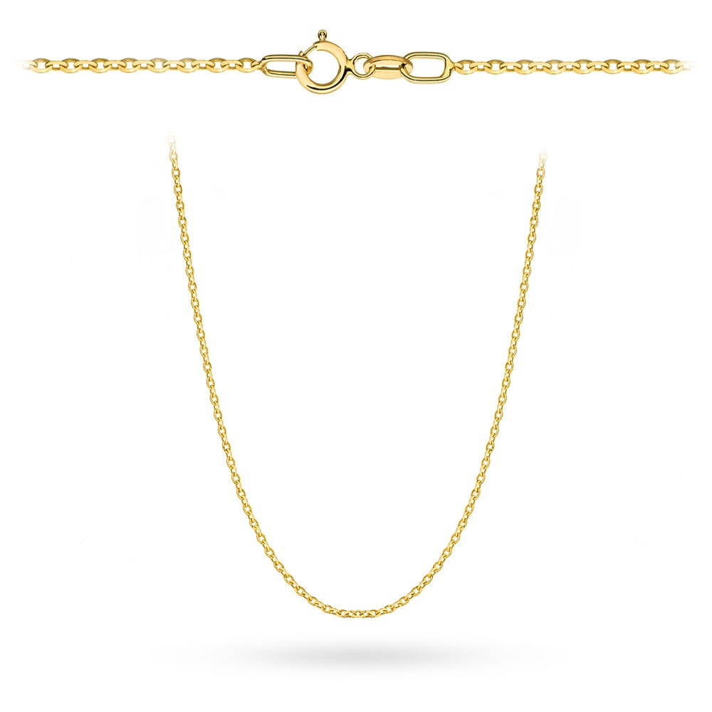 Łańcuszek złoty - splot rolo diamentowany 45 cm pr. 585